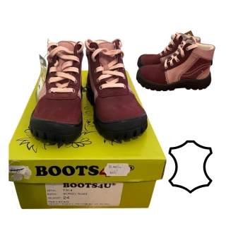 D0342-BOOTS4U-T314-BORDO ROSE